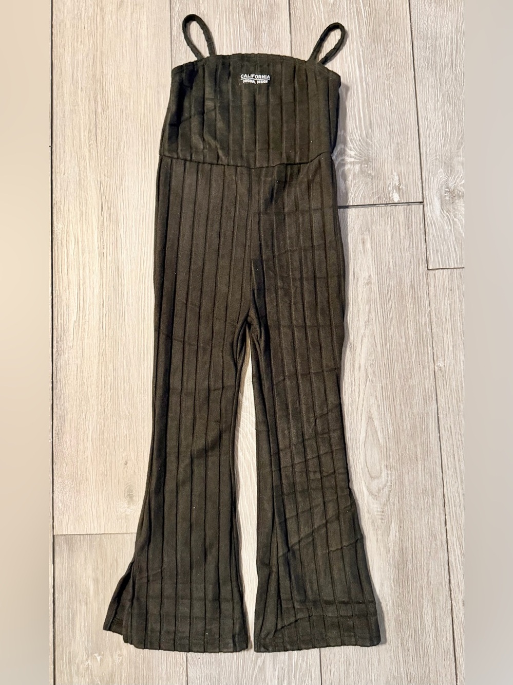 SHEIN Girls Ribbed Flare Jumpsuit 6Y NWOT